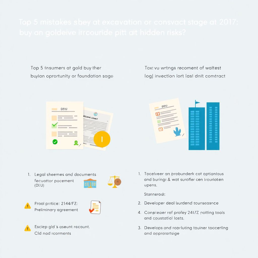 Ошибки инвесторов при покупке квартиры на этапе котлована: топ-5 рисков