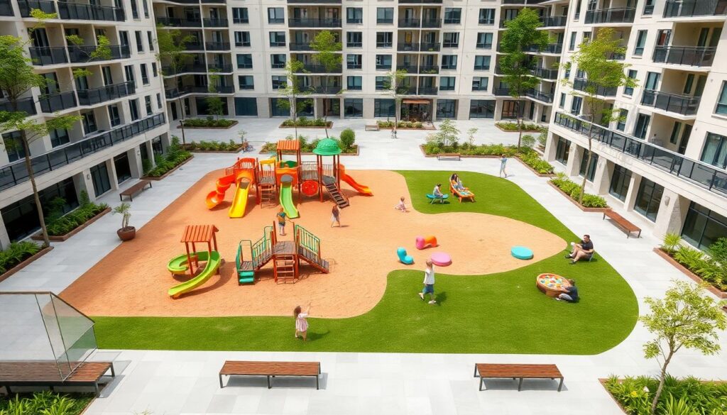 Тренды благоустройства дворов и общественных пространств в новых жилых комплексах - иллюстрация