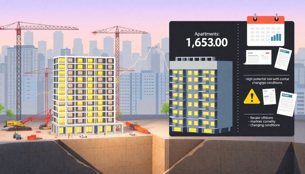 Инвестиции в новостройки на ранней стадии строительства: риски и потенциальная доходность - иллюстрация